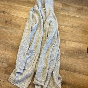 Grey Hooded Cardigan from Amazon. Size XL